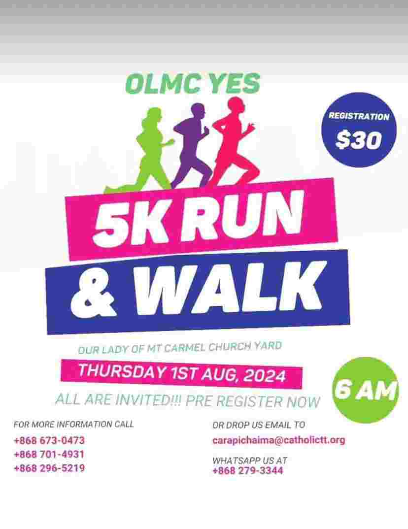 Our Lady of Mt Carmel 5k Run and Walk