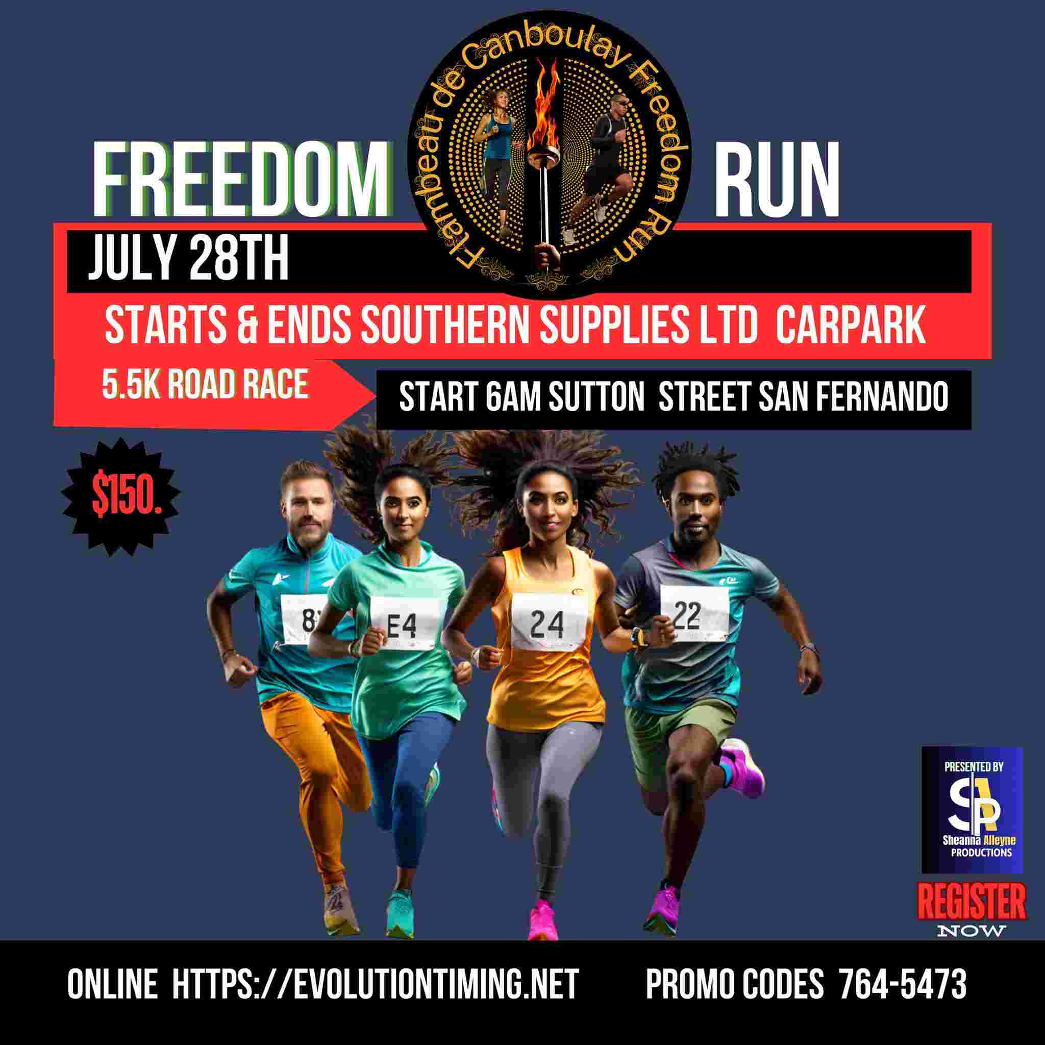 Flambeau de Canboulay Freedom Run