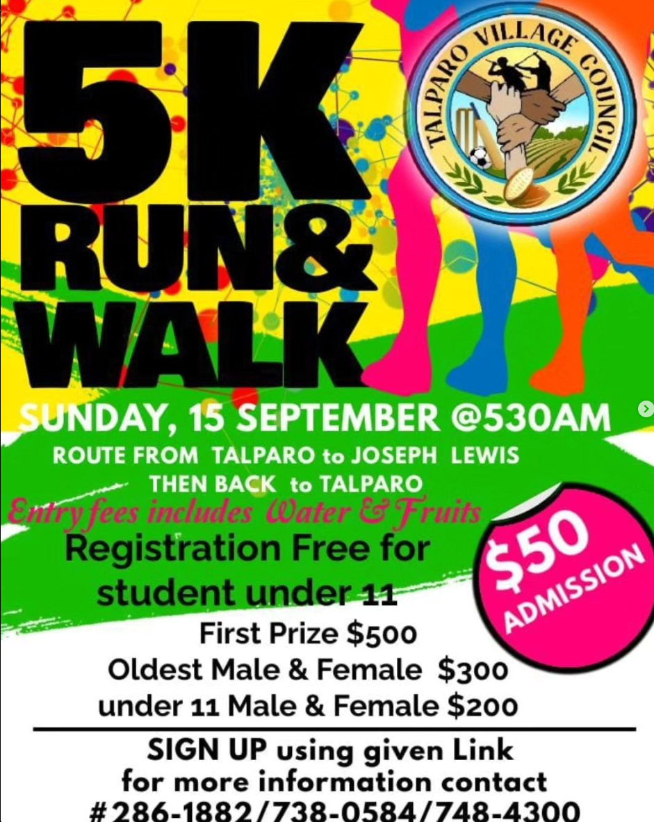 Talparo Village Council 5k Run and Walk