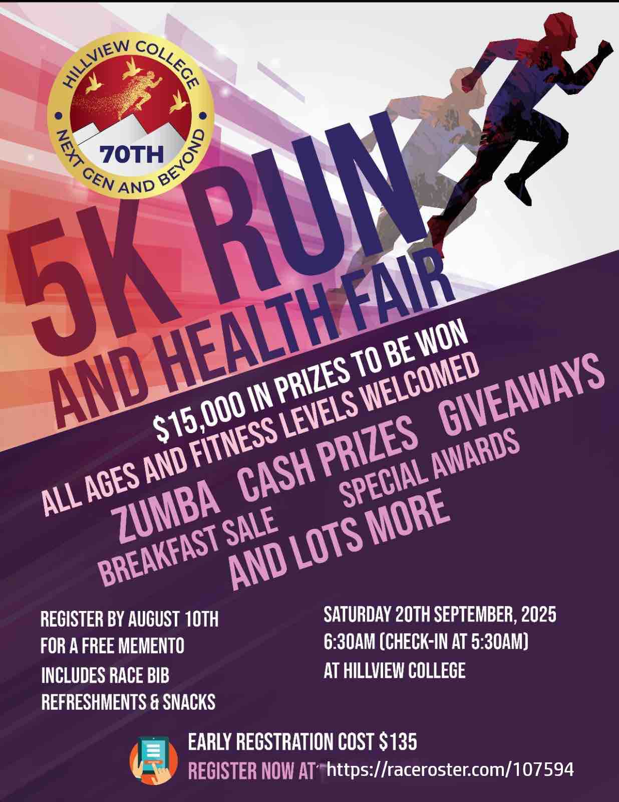 Hillview College 5k and Health Fair