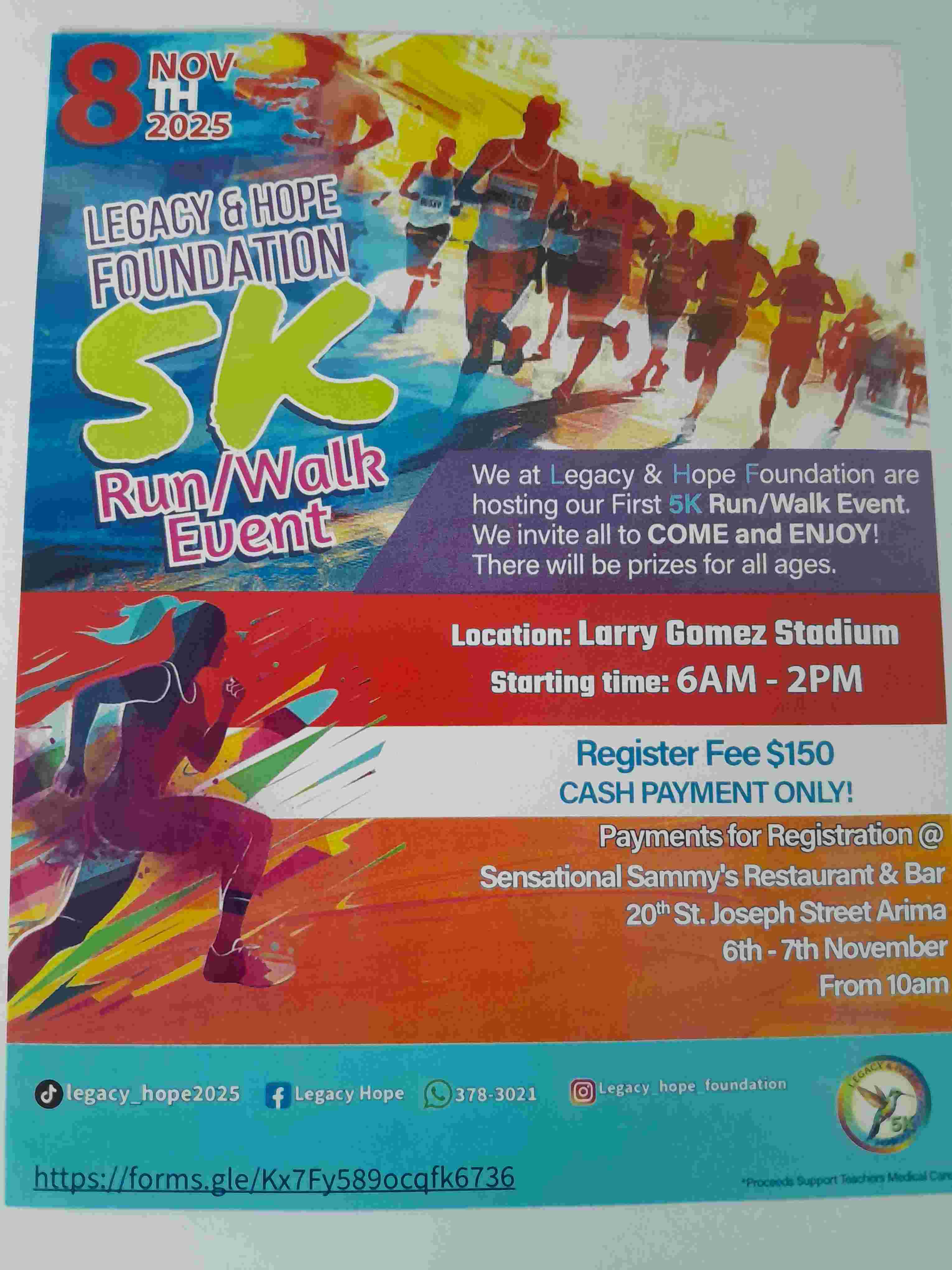 Legacy & Hope Foundation 5k Run/Walk Event