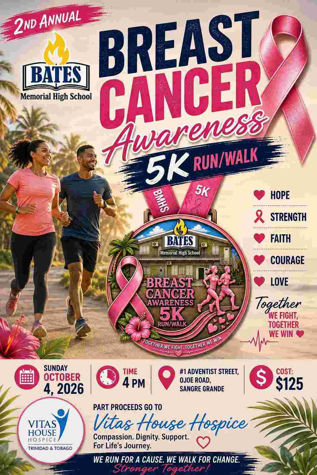 Bates Memorial High School Breast Cancer Awareness 5k