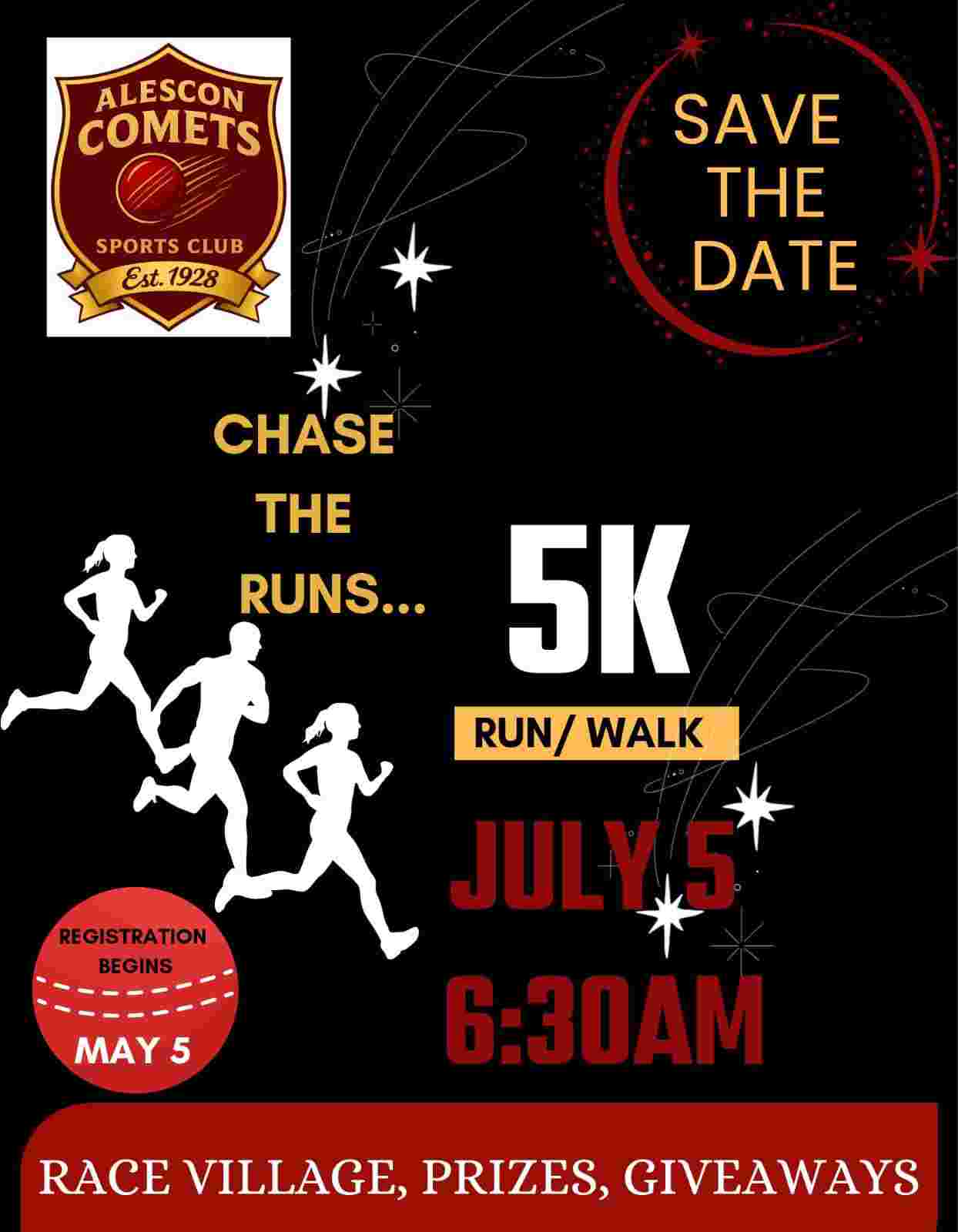 Alescon Comets Chase the runs 5k