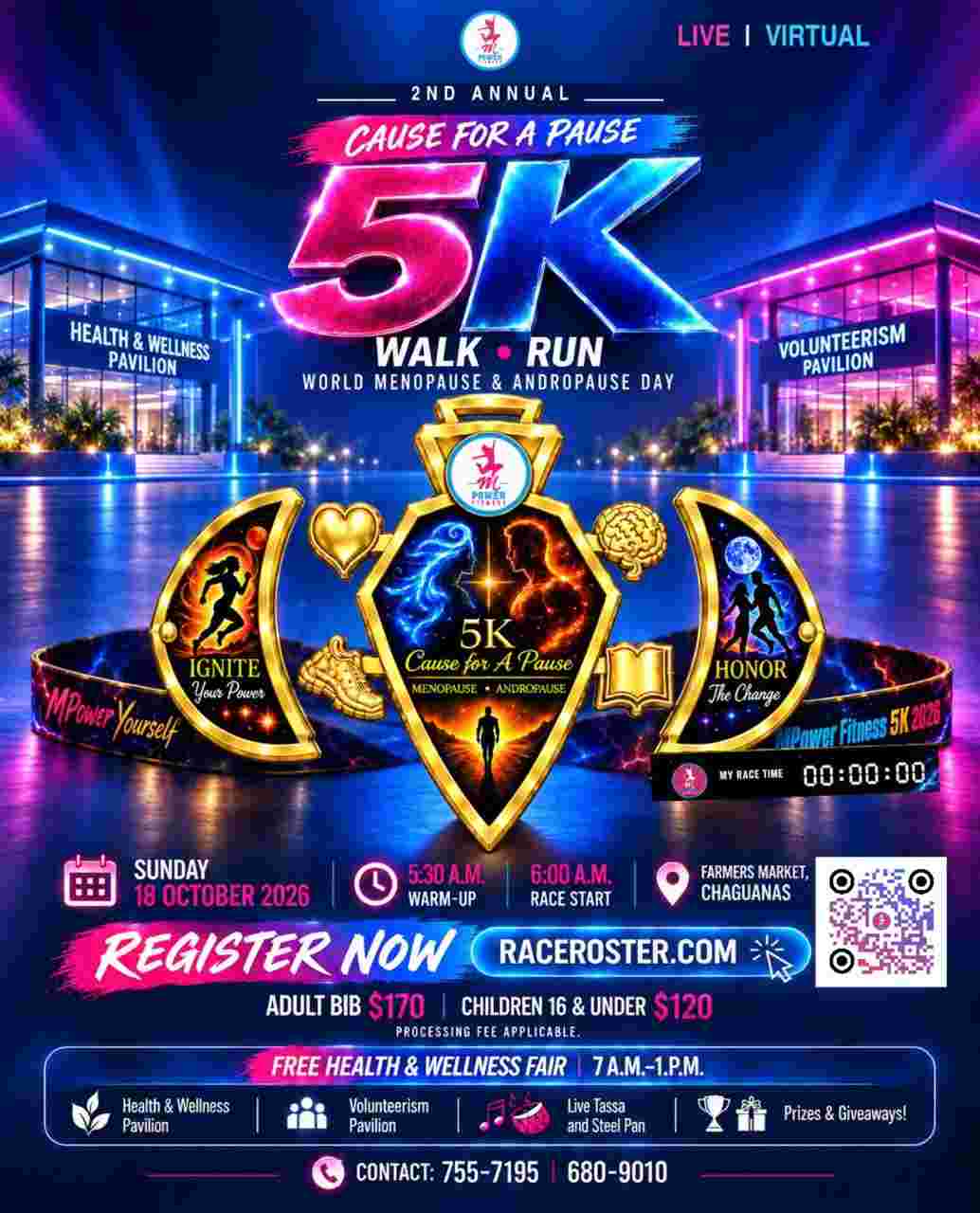 MPOWER FITNESS 5K -CAUSE FOR A PAUSE | LIVE & VIRTUAL