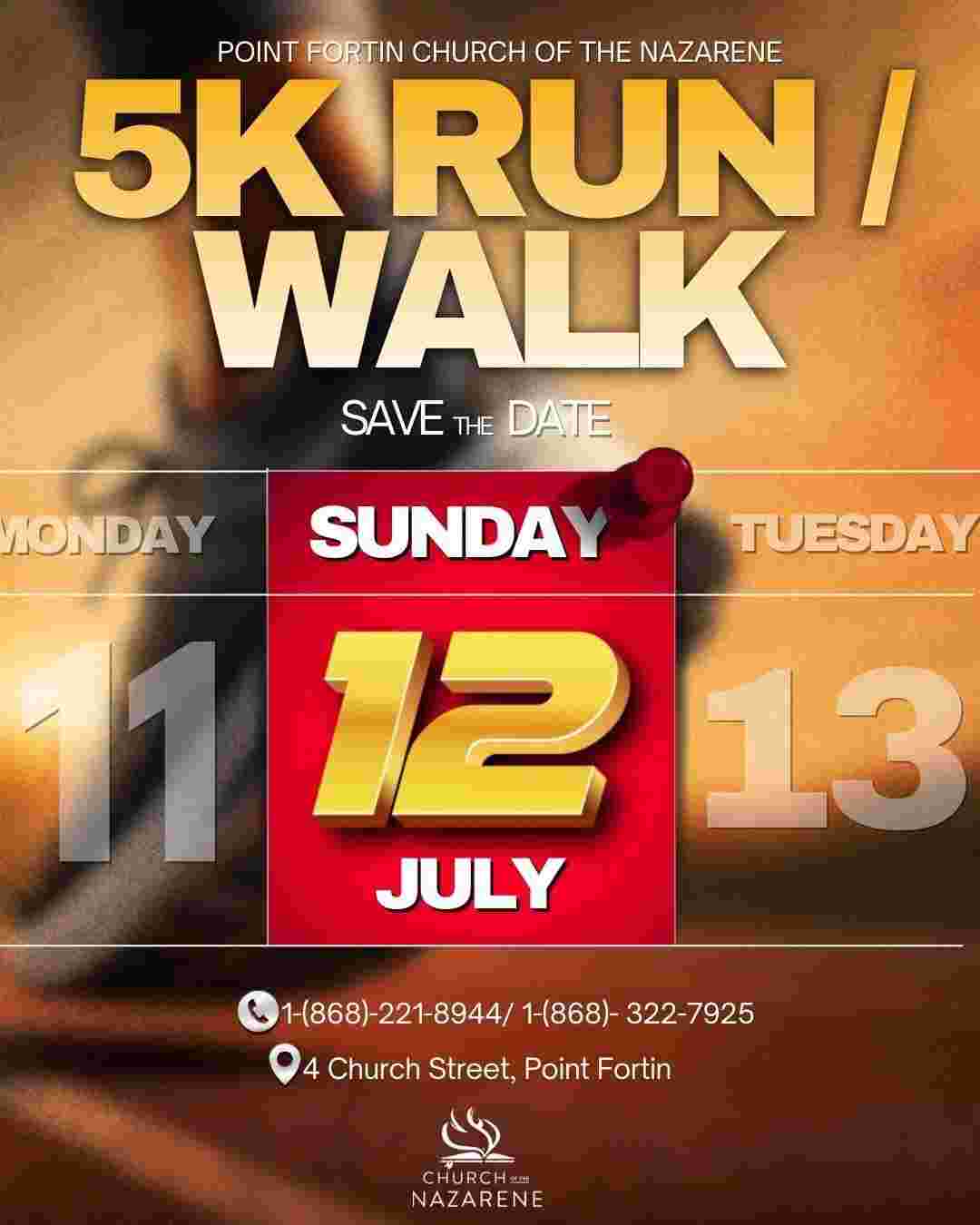 Point Fortin Church of the Nazarene 5k