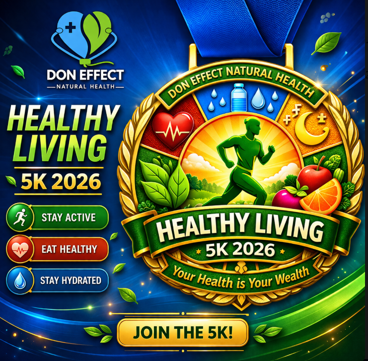 Don Effect Natural Health Healthy Living 2026 Virtual 5K