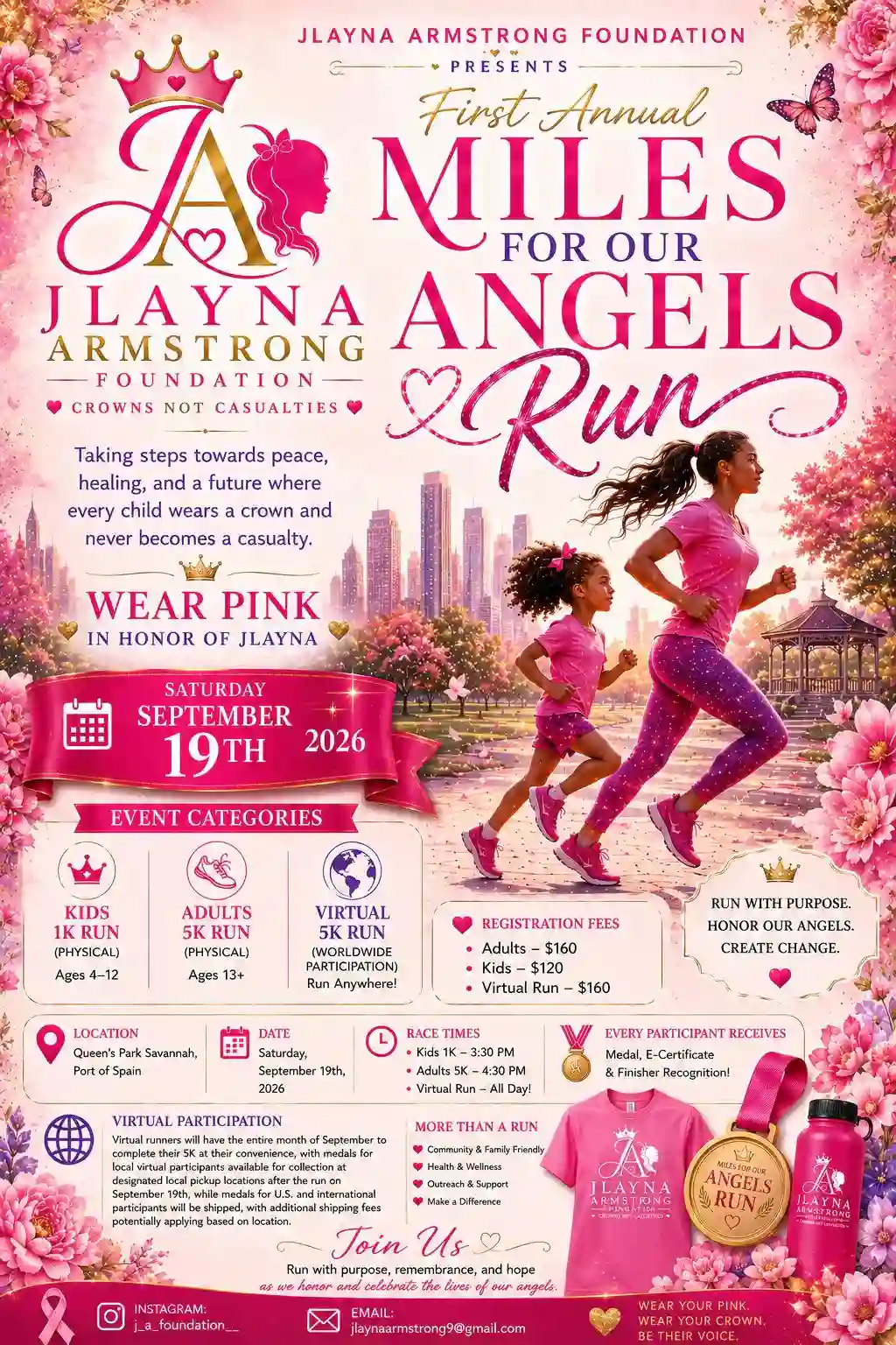 Jlayna Armstrong First Annual Miles For Our Angel 1K/5K