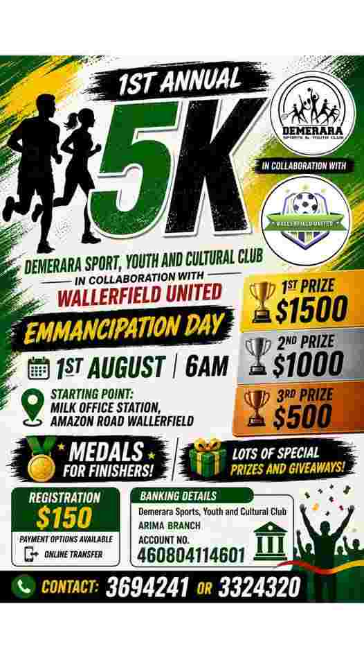Demerara Sports & Youth Club 5k