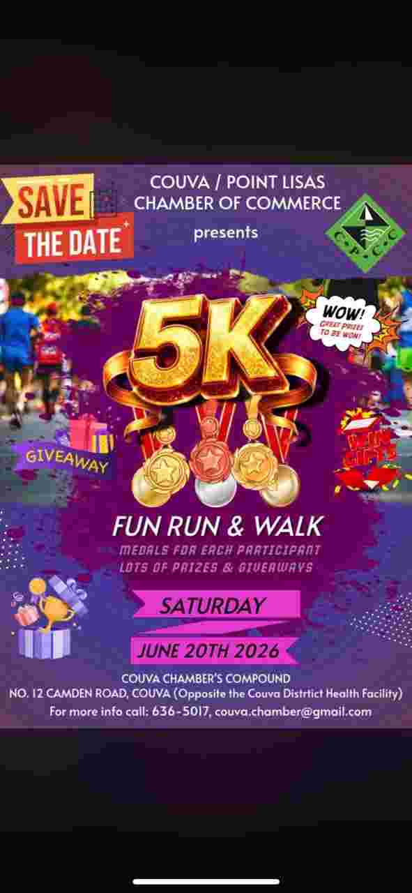 Couva Point Lisas Chamber of Commerce 5K Fun Run