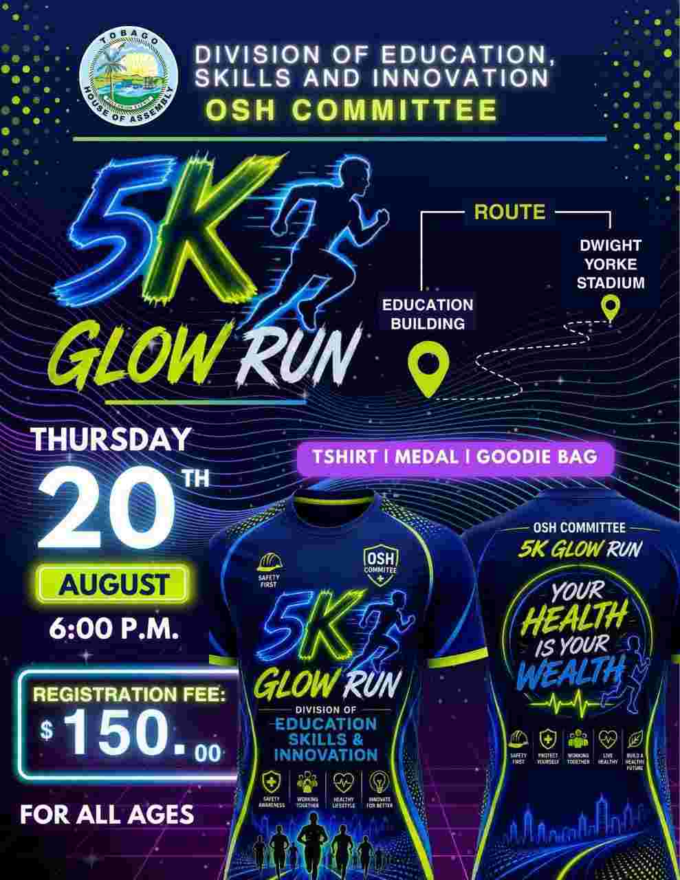 DESI OSH Committee 5k Glow run