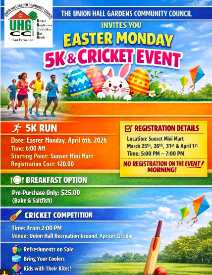 UHG CC Easter Monday 5k &. Cricket Event