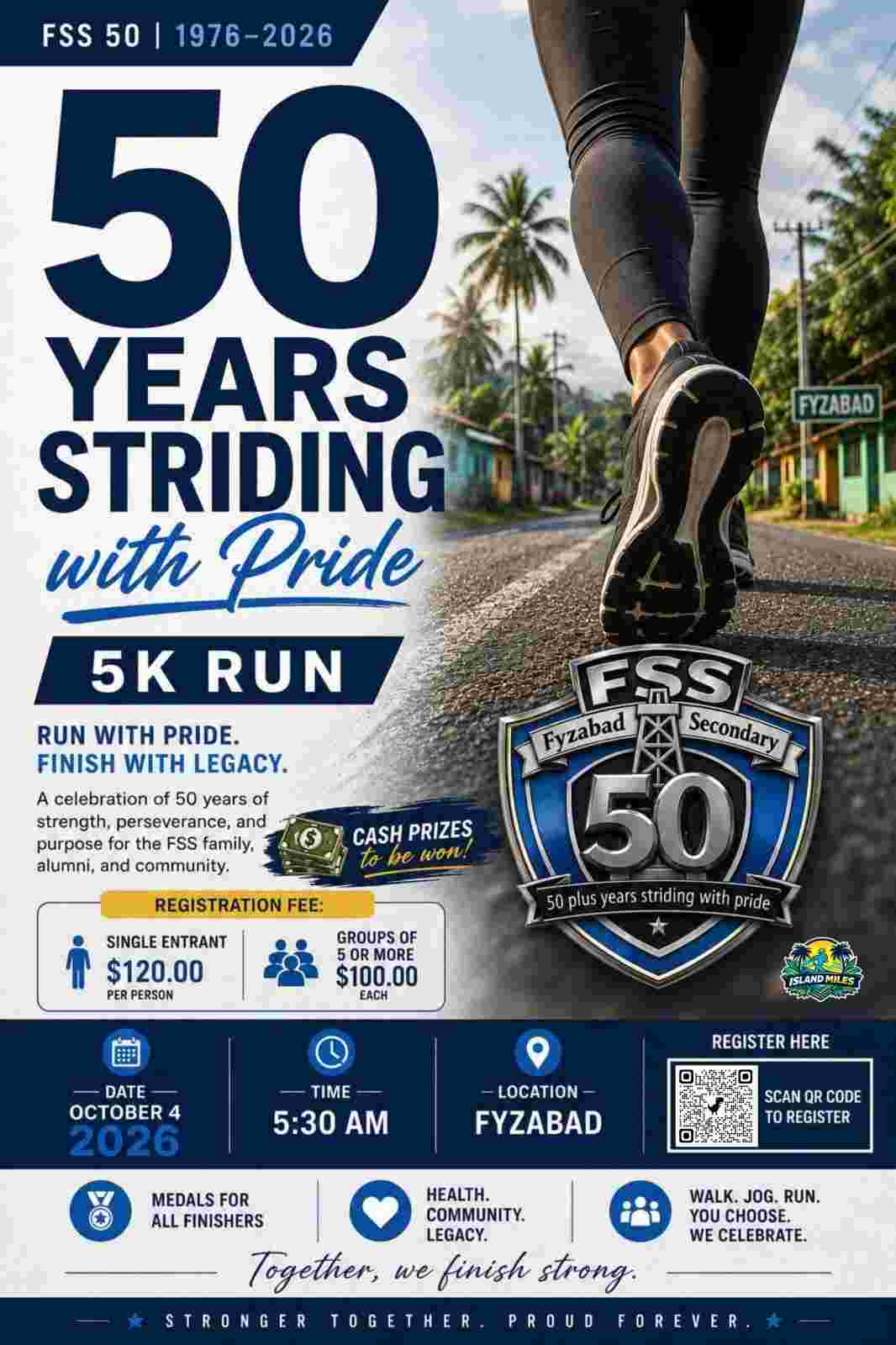 Fyzabad Secondary 50th Celebration 5k