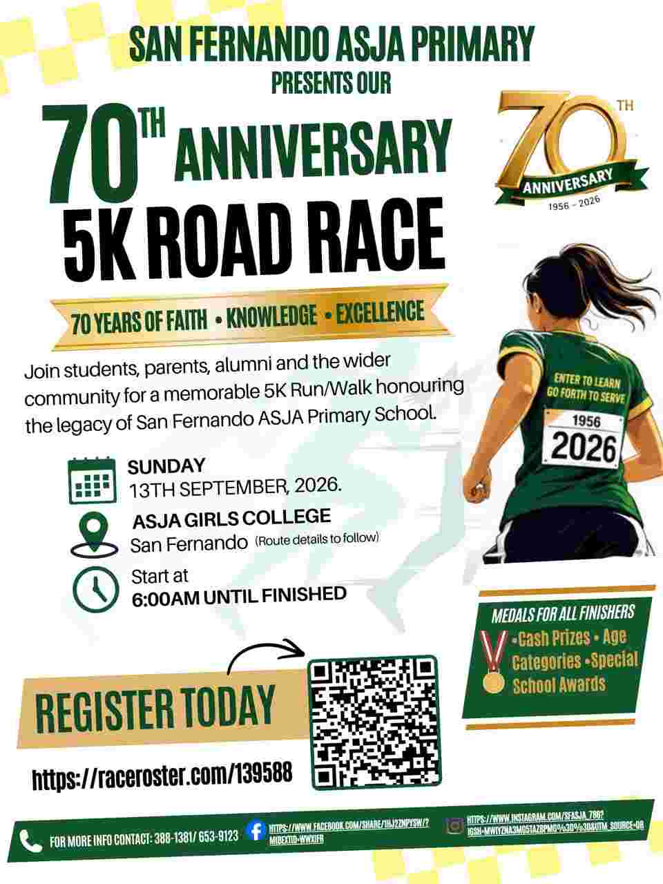 San Fernando ASJA Primary 70th Anniversary 5K