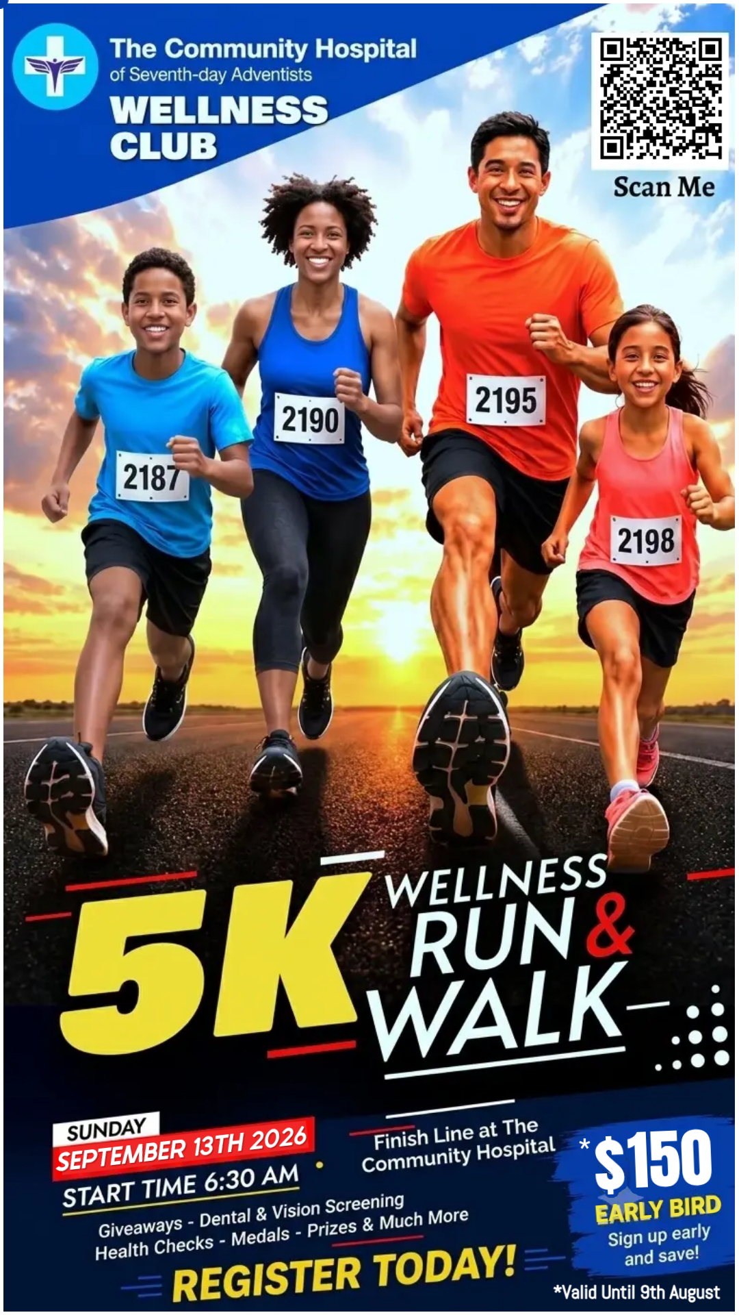 The Community Hospital Wellness Club 5K Wellness Fun Run/Walk