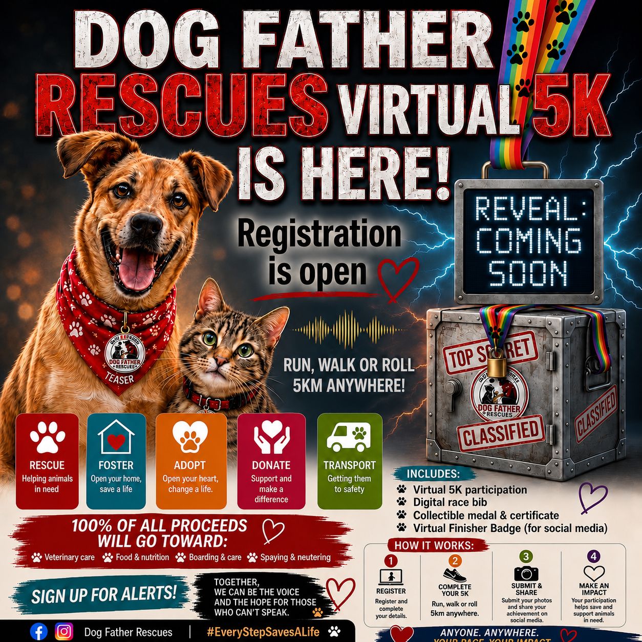 Dog Father Rescues Virtual 5k